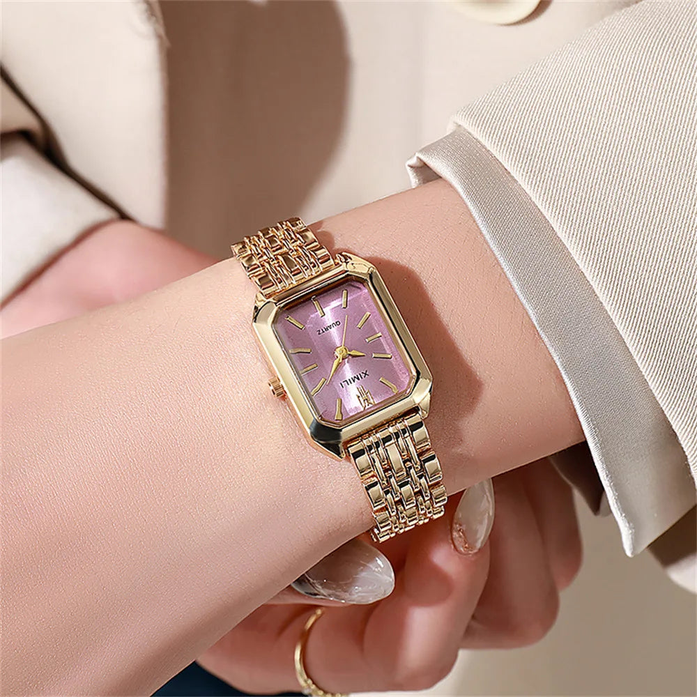 Light Luxury Women’s Stainless Steel Quartz Watch