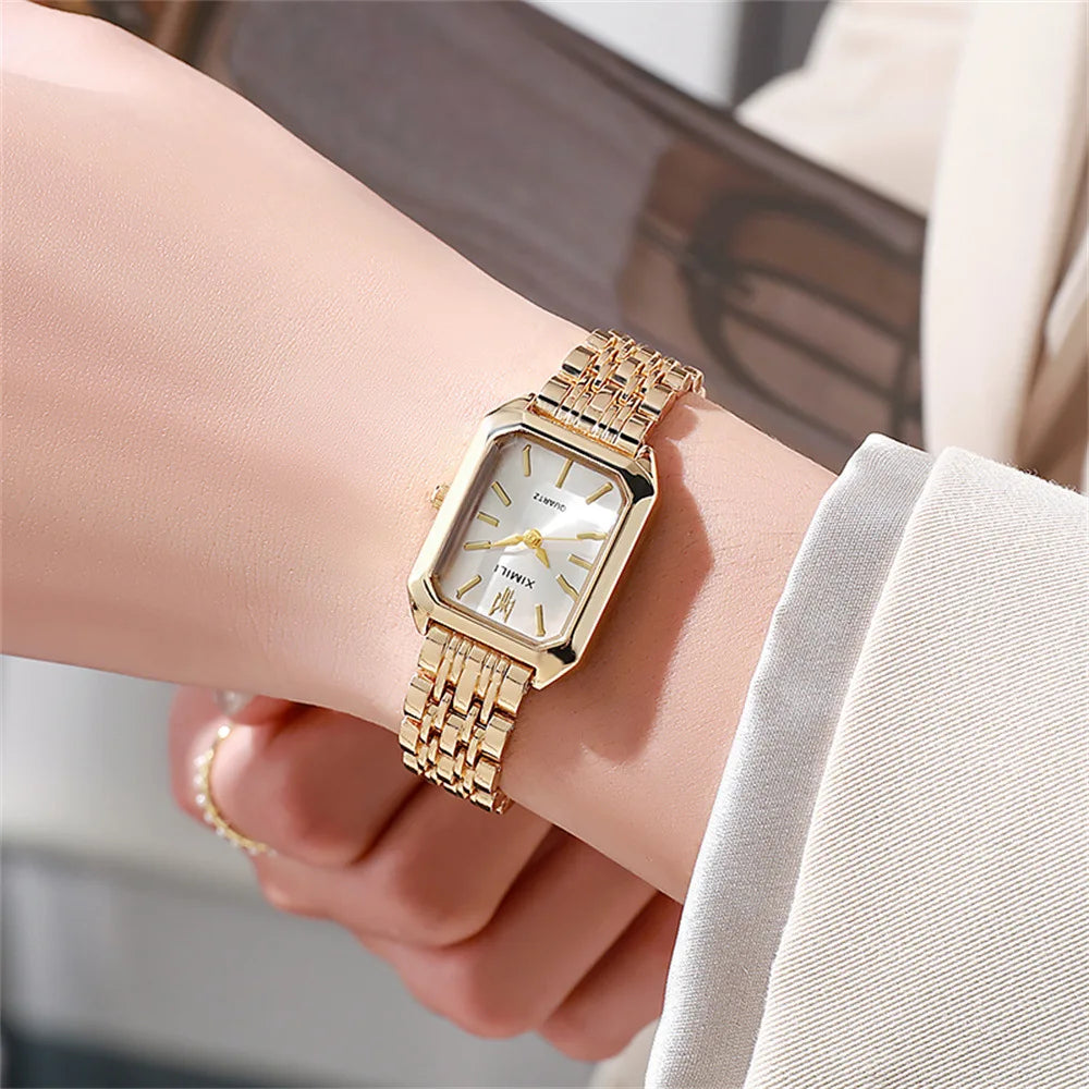 Light Luxury Women’s Stainless Steel Quartz Watch