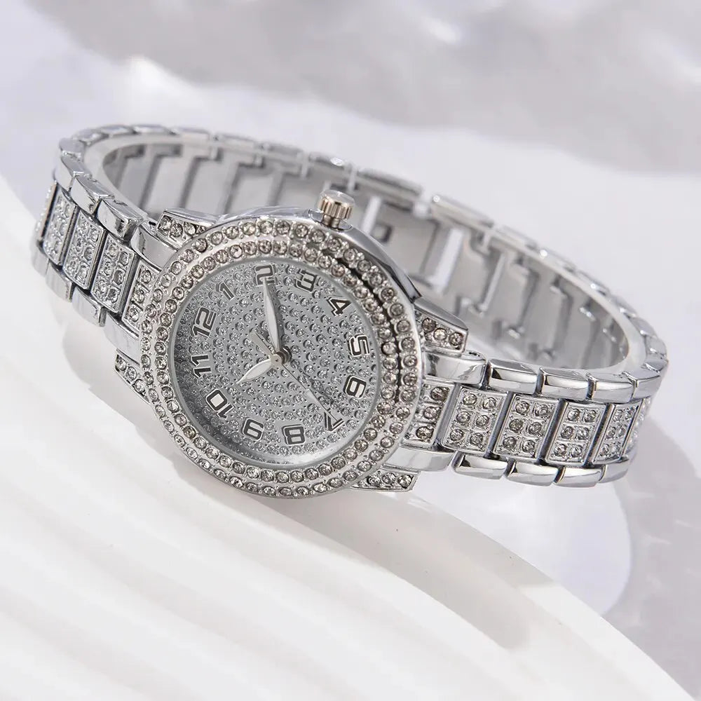 6PCS Luxury Women’s Watch & Bracelet Set