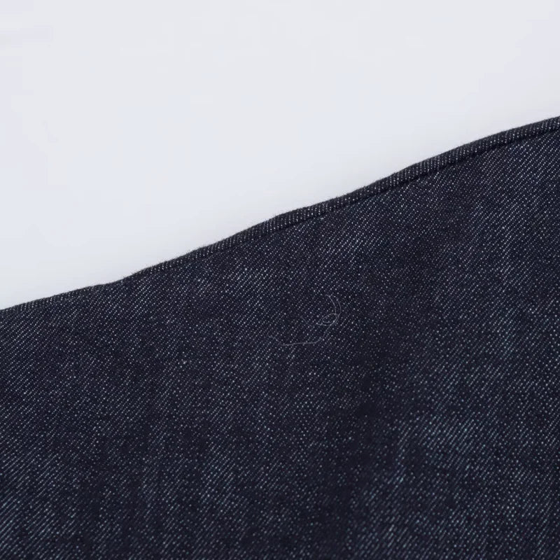 Slim Waist Denim Midi Dress